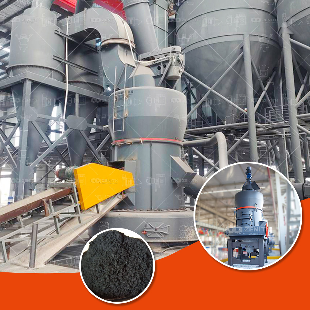 Close-up of a high-efficiency cyclone powder collector system in operation at a mineral plant.